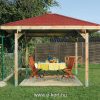 Kerti pavilon építés 333x333 cm Kerti pavilon Weka 651.3333