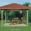 Weka kerti pavilon zsindellyel együtt Kerti pavilon 480x480 cm