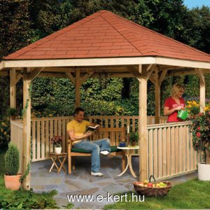 Kerti pavilon építés Weka szaletli