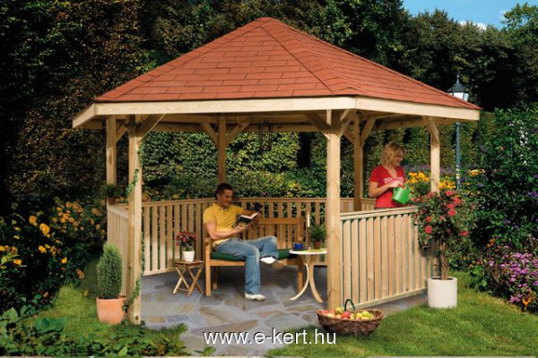Pavilonok kerti szaletlik Weka 656 típus Kerti pavilon építés Weka szaletli