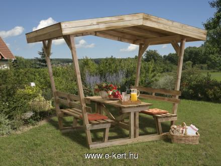 Pavilon fedett pad Weka 662