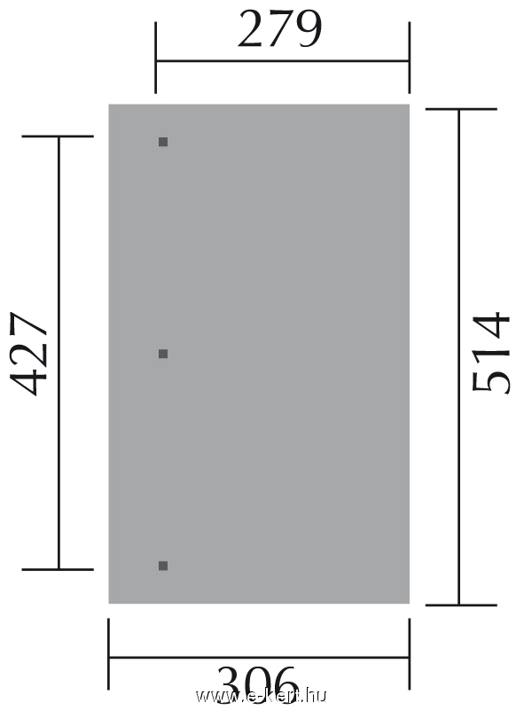 Terasztető nyitott garázs Weka 671 előtető - Image 4