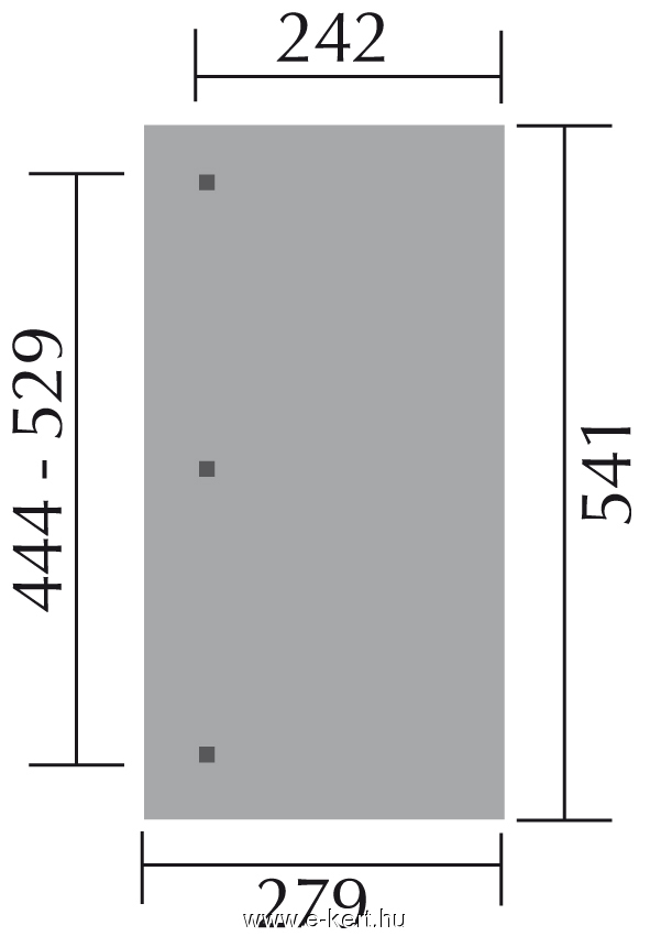 Terasztető mérete 672.2854