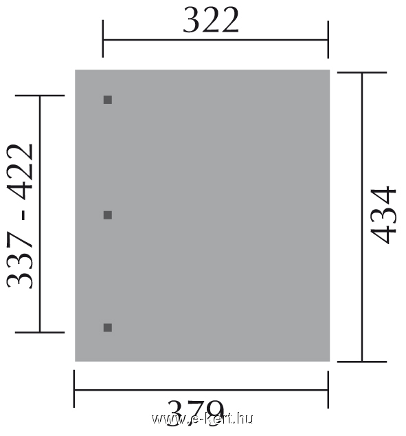 Terasztető alapozási rajza