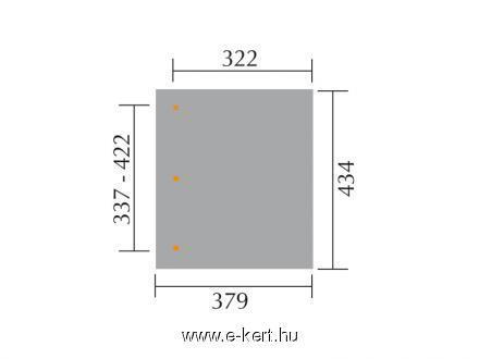 Terasz tető 672.3843 mérete
