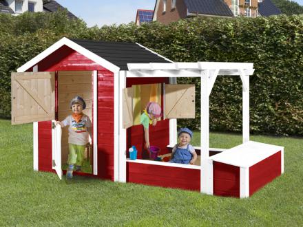 Játszótér homokozóval festéssel együtt Weka játszótér homokózóval