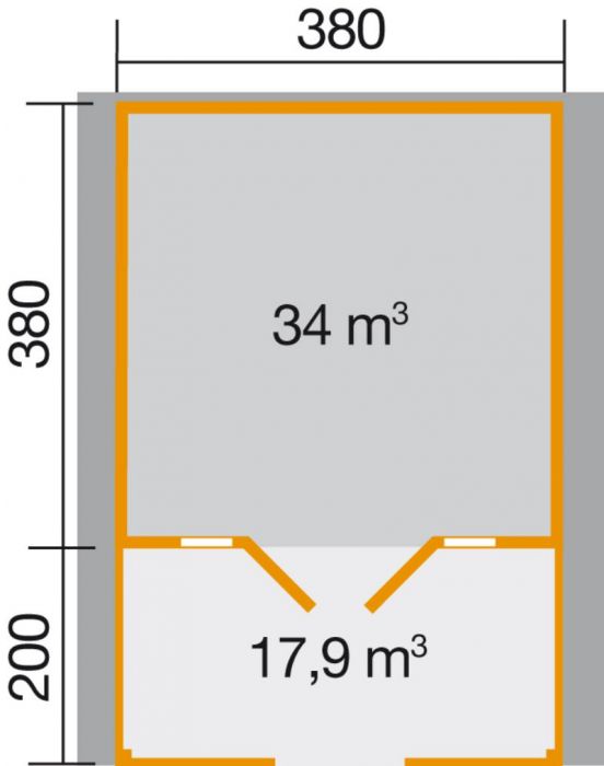 Faház terasszal Weka 137.