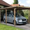 Carport garázstető Weka 606.3050 nyitott garázs Nyitott garázs autóbeálló Weka 606