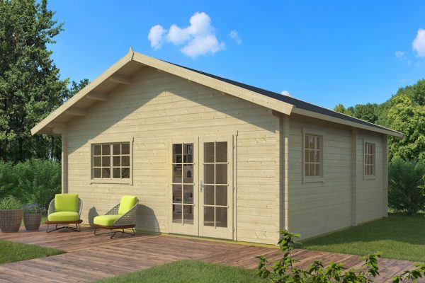 Weka 703-as nyaraló faház Hétvégi faház nyaraló gerendaház Weka703