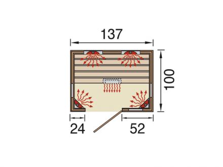 Infraszauna 543 grafit Gr.2. - Image 3
