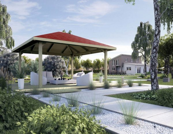 Kerti pavilon Weka 651.4848 típus Pavilon Weka 651.4848 szaletli építés