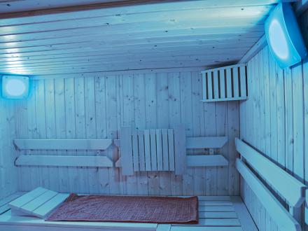 Hangulatfény szaunába beszerelve