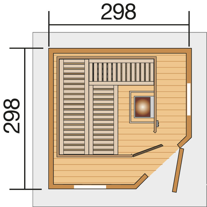 Szaunaház Weka faház 213/1OS - Image 6