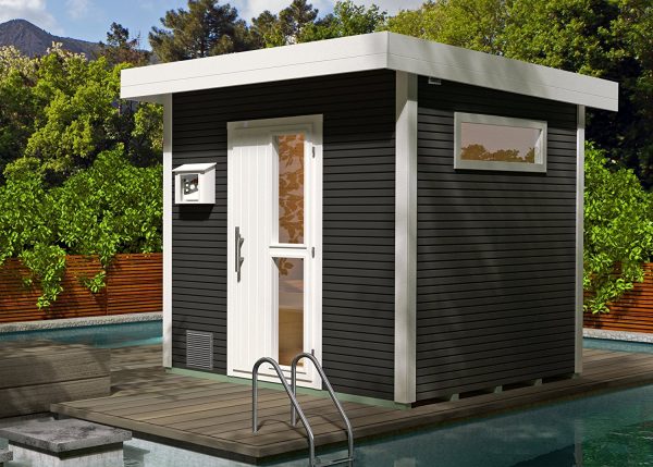 Szaunaház 533-as típus szendvics szerkezet Szaunaház Weka 533