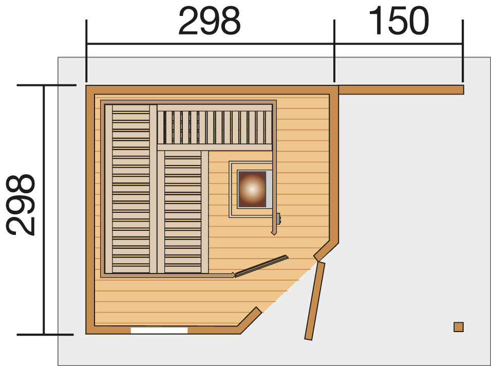 Szaunaház Weka faház 213/1OS - Image 7