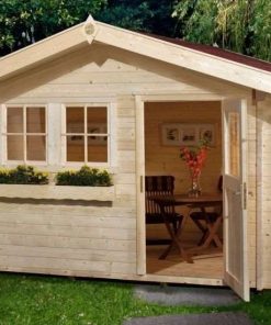 Gerendavázas faház Weka masszív kerti ház