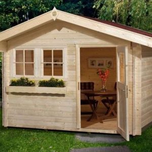 Gerendavázas faház Weka masszív kerti ház