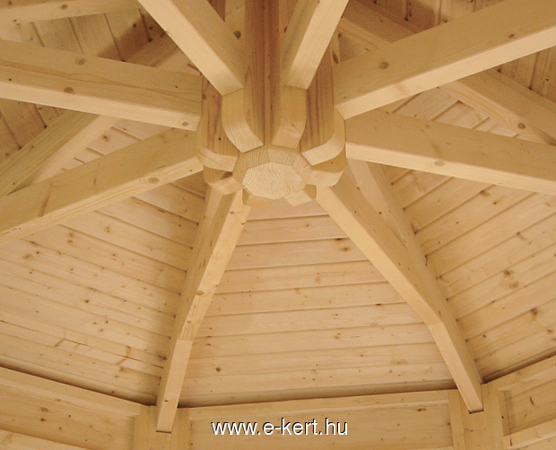 Weka pavilon tetőszerkezete