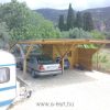 Weka garázstető Y-kivitel oldlfallal Y-Carport építés oldalfallal