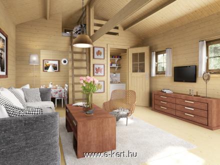 Hétvégi faház Weka703 gerendaház 3 méretben 70 mm - Image 6