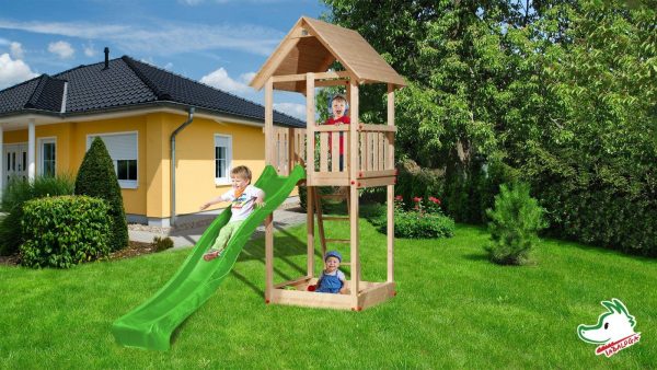 Játszótér mászótorony csúszdával Játszótér torony csúszdával