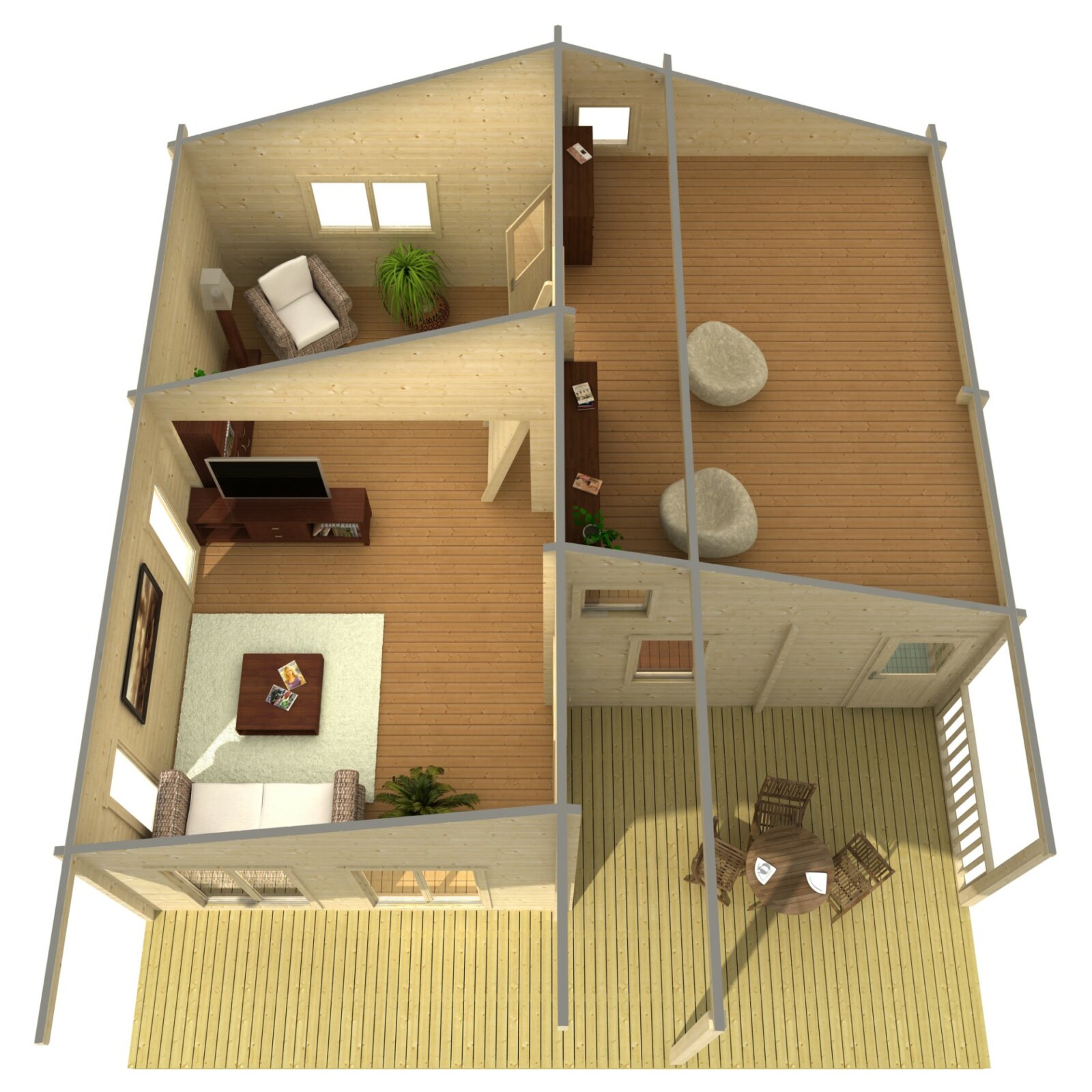 Platinum faház emelet Hétvégi gerendaház Platinum galéria