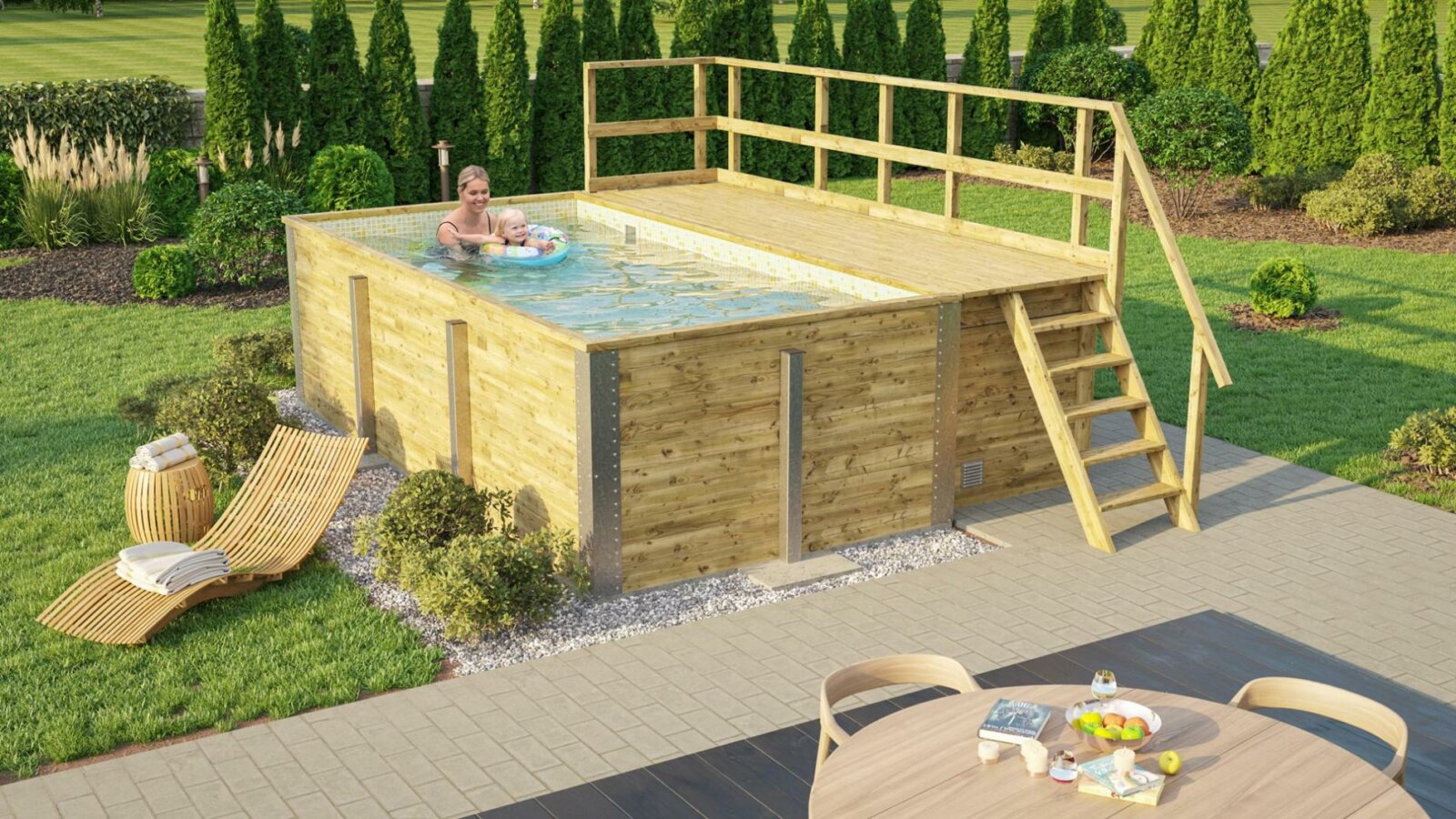 Kültéri medence Weka Naxos Weka medence Naxos